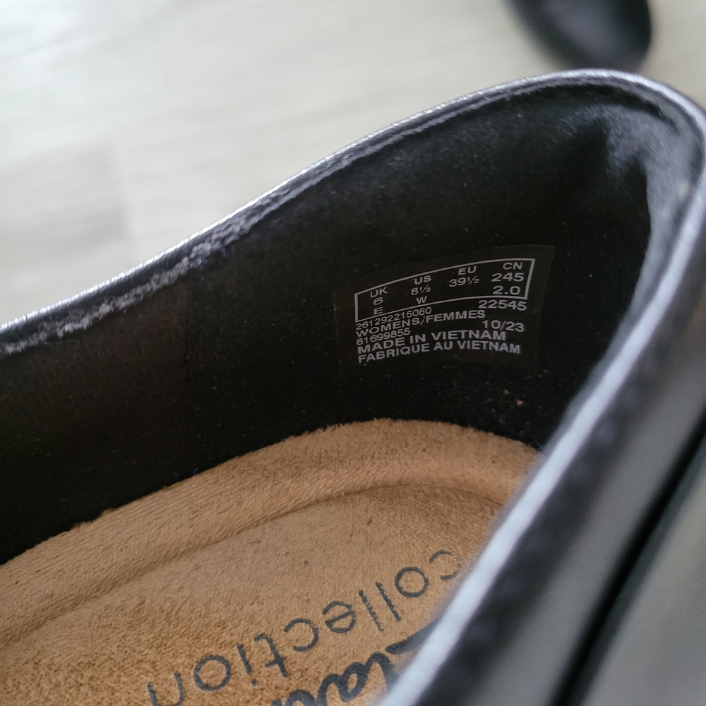 Clarks Women's Black Mary Jane Shoes Size 8.5 Wide - Picture 8 of 8